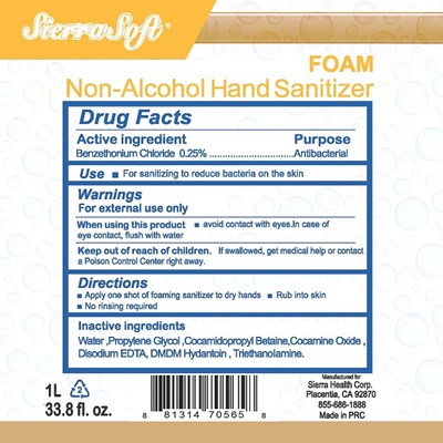 Revised Non-alcohol Hand Sanitizer   Label (Revised Non Alcohol Hand Sanitizer   Label)